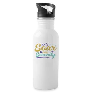 Soar Into Serenity - 20 oz Water Bottle - white - Right