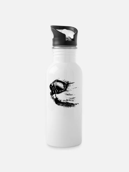 Dog nose - 20 oz Water Bottle - white