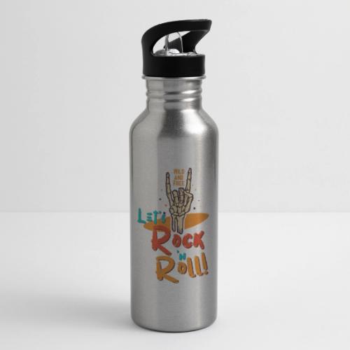 Let's Rock and Roll - 20 oz Water Bottle