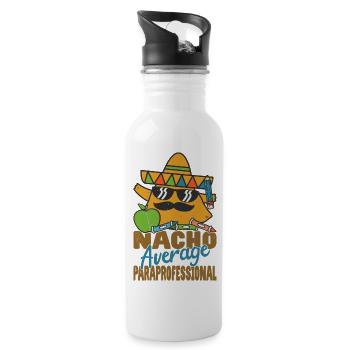 Paraprofessionals Teaching Foodie Nachos - 20 oz Water Bottle - white - Right