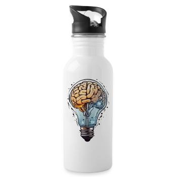 Creative mind. - 20 oz Water Bottle - white - Right