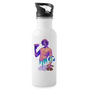 Vaporwave Aesthetic Clothes Vintage - 20 oz Water Bottle - white - Right