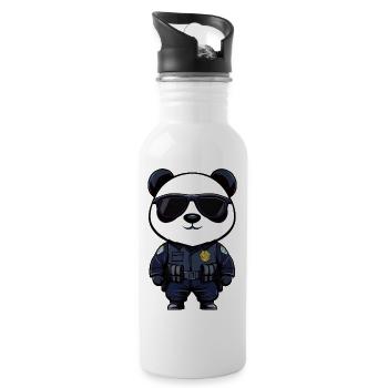 Police Pandas - 20 oz Water Bottle - white - Right