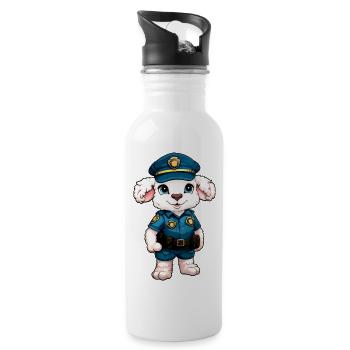 Sheep Police - 20 oz Water Bottle - white - Right