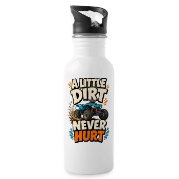 Dirt Trail Warrior ATV - 20 oz Water Bottle - white - Right