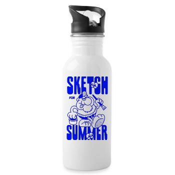 Sketch Summer Goblin - 20 oz Water Bottle - white - Right
