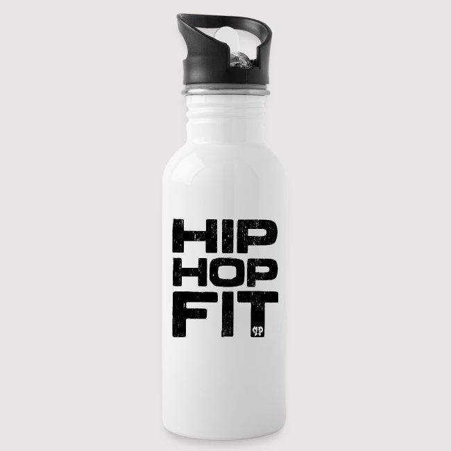 Hip-Hop Fit logo (Black distressed)