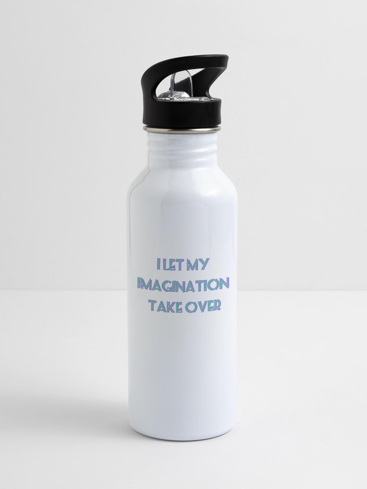 Imagination - 20 oz Water Bottle - white - Right