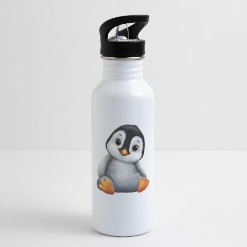 Innocent Penguin Sitting - 20 oz Water Bottle
