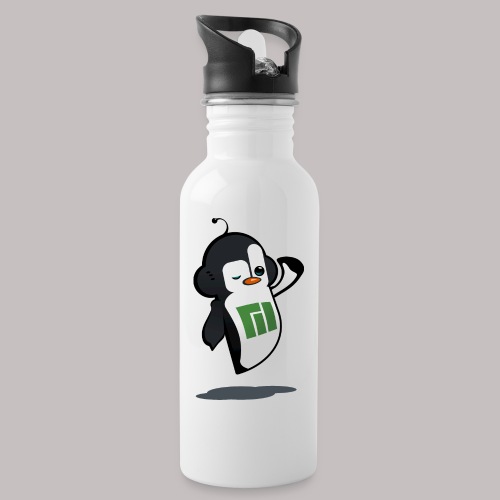 Manjaro Mascot wink hello left - Water Bottle