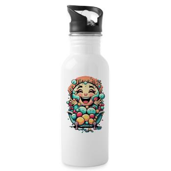 Blissful Bathtime - 20 oz Water Bottle - white - Right