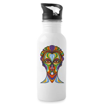 Mindful Palette - 20 oz Water Bottle - white - Right