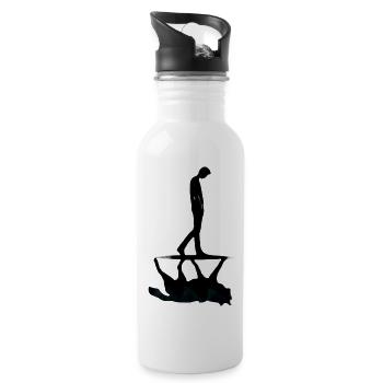 Dream your life in colors . - 20 oz Water Bottle - white - Right