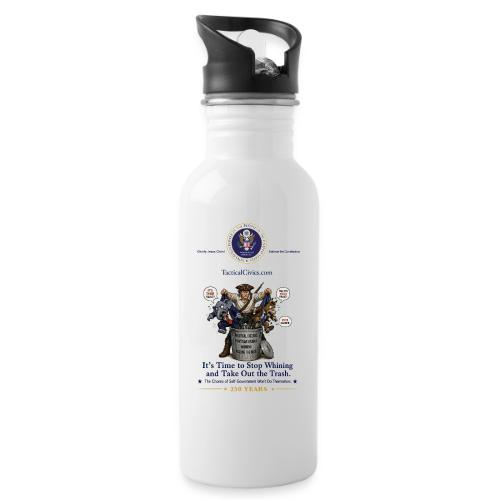Stop Whining (front print only with Seal) - 20 oz Water Bottle