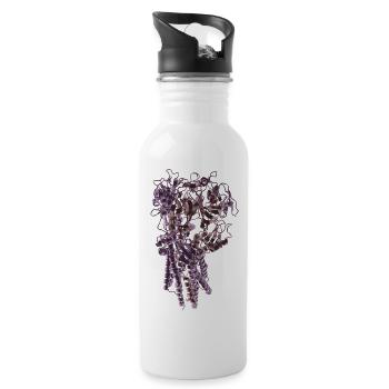 Macromolecule illustration - 20 oz Water Bottle - white - Right