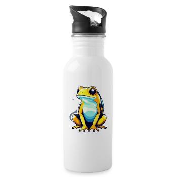 Golden Poison Frog Illustration - 20 oz Water Bottle - white - Right