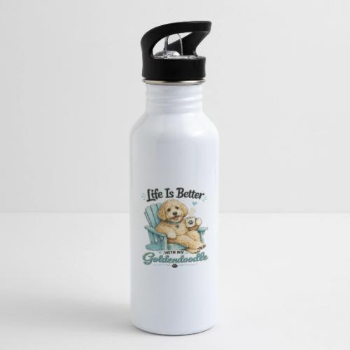 Life Is Better With My Goldendoodle - 20 oz Water Bottle