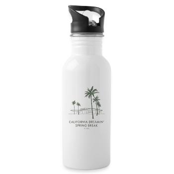 Carlifonia  Dreamin', Spring Break - 20 oz Water Bottle - white - Right