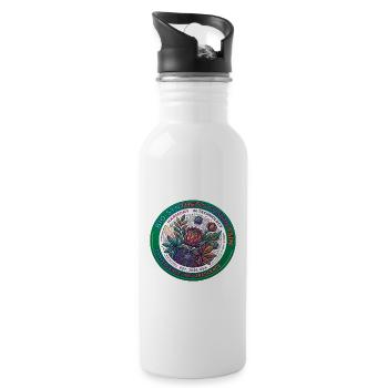 Bio Synthetic Fusion Inflorescence - 20 oz Water Bottle - white - Right