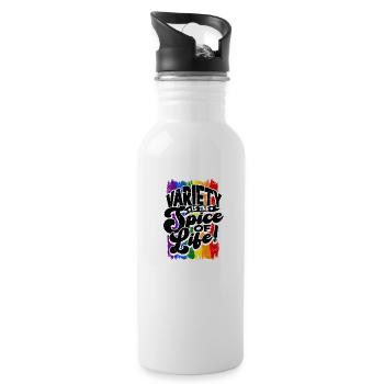 Variety Is The Spice Of Life! - Diversity - 20 oz Water Bottle - white - Right