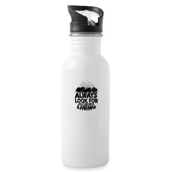 Always look for the clouds - Cloud - 20 oz Water Bottle - white - Right