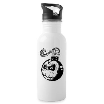 Bomb - 20 oz Water Bottle - white - Right
