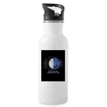 FutureForge Gear and Circuit Mind - 20 oz Water Bottle - white - Right