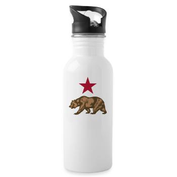 california - 20 oz Water Bottle - white - Right