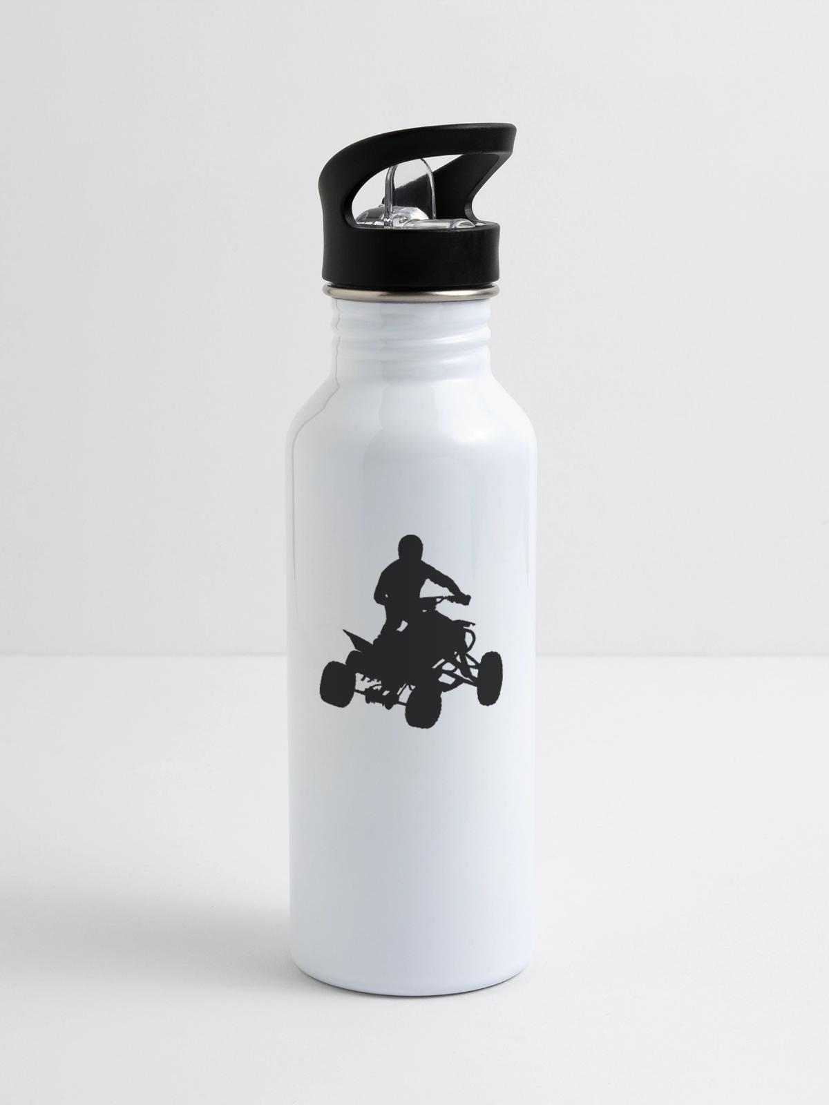 ATV Quad - 20 oz Water Bottle - white - Right