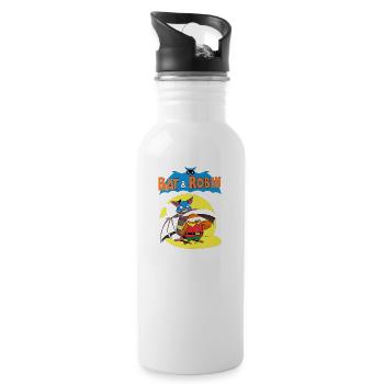 Bat and Robin - 20 oz Water Bottle - white - Right