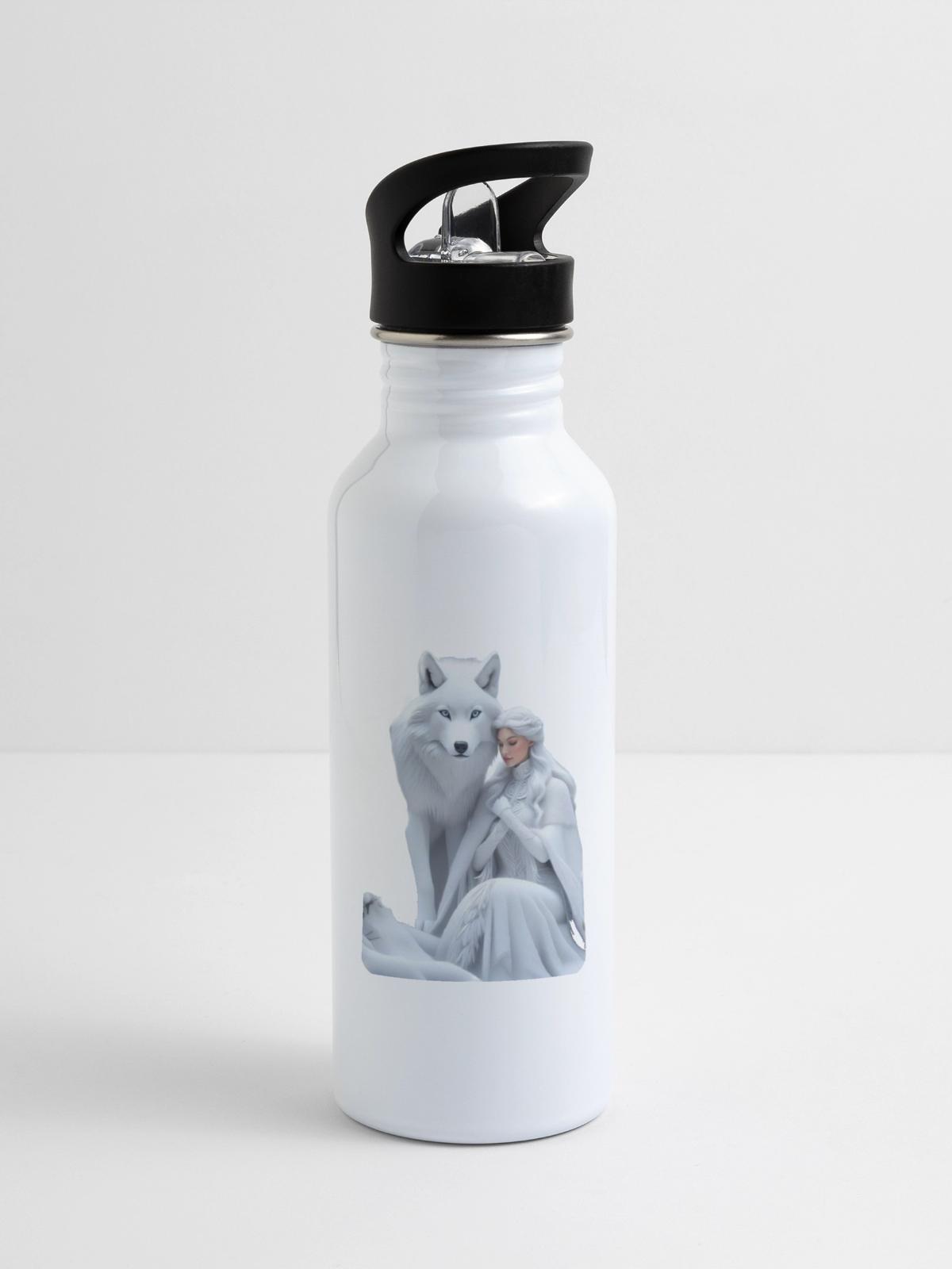 White serenity - 20 oz Water Bottle - white - Right