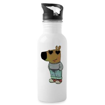I'M JUST A CHILL GUYS MEME SHIRT FUNNY HHHH - 20 oz Water Bottle - white - Right