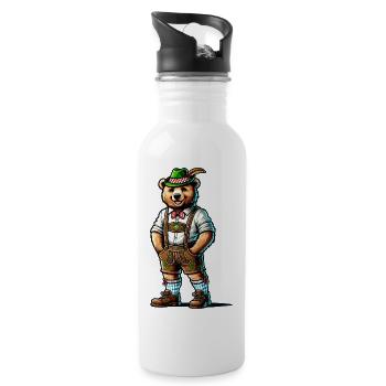 Bavarian Bear - 20 oz Water Bottle - white - Right