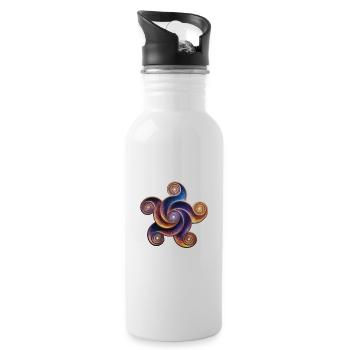 Crop Circle - 8th August 2022 -Etchilhampton, UK - 20 oz Water Bottle - white - Right