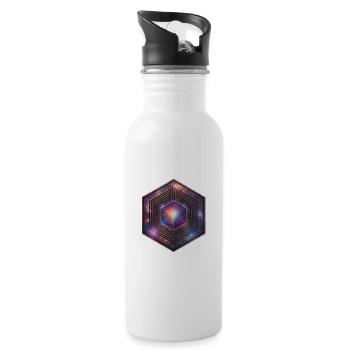 Crop Circle - 17th July 2010 - Fosbury Camp, UK - 20 oz Water Bottle - white - Right