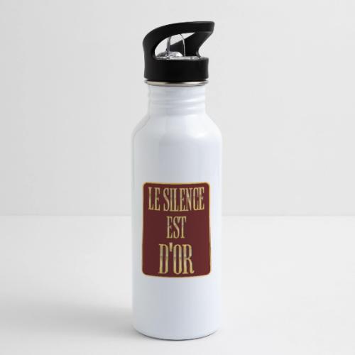 Silence is golden - 20 oz Water Bottle