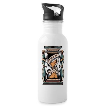 Golden Time Tattoo - 20 oz Water Bottle - white - Right