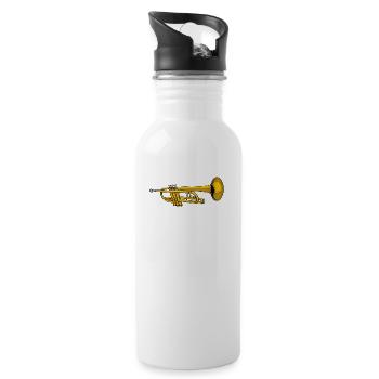 Trumpet Son - 20 oz Water Bottle - white - Right
