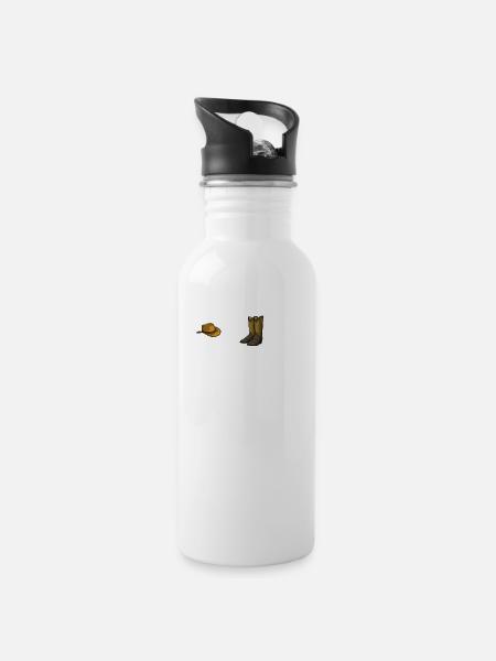 Line Dancing Queen - 20 oz Water Bottle - white