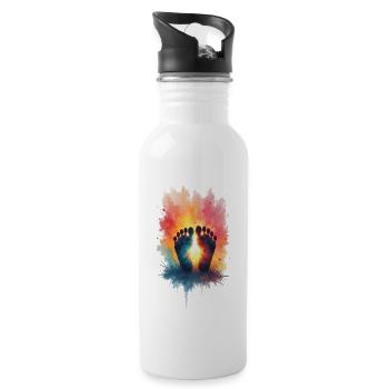 Barefoot Bliss - 20 oz Water Bottle - white - Right