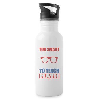 Mathematics math mathematician math teacher gift - 20 oz Water Bottle - white - Right