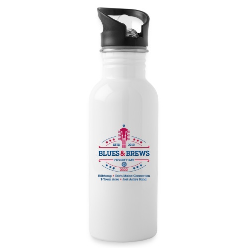 2022 Blues & Brews Guitar - Bands listed - Water Bottle