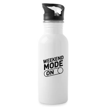 Weekend Mode On - 20 oz Water Bottle - white - Right