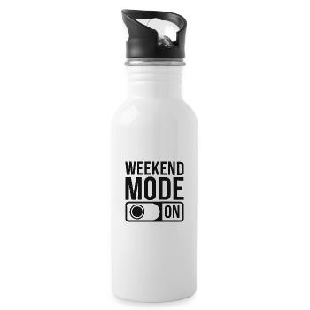 Weekend Mode On - 20 oz Water Bottle - white - Right