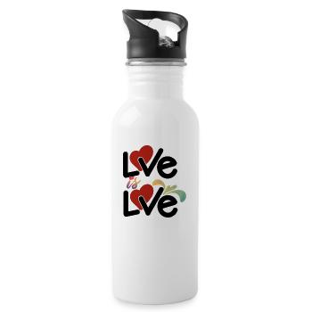 Love is Love - 20 oz Water Bottle - white - Right