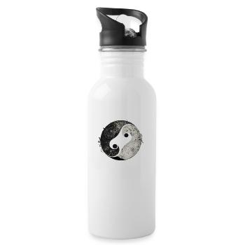 Yin Yang - 20 oz Water Bottle - white - Right