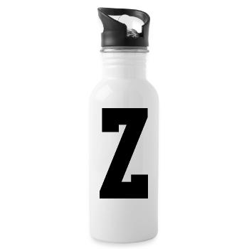 Monogram Superstar Initial Z - 20 oz Water Bottle - white - Right