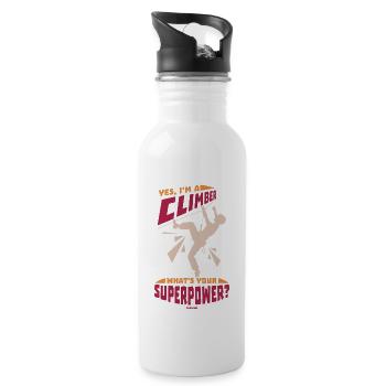 Climbing mountain Alps Nature Climbing Sports Gift - 20 oz Water Bottle - white - Right