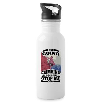 Climbing mountain Alps Nature Climbing Sports Gift - 20 oz Water Bottle - white - Right