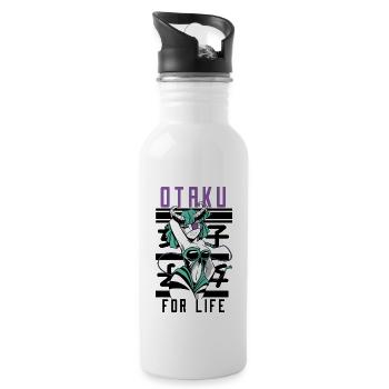 Otaku For Life Japanese Art Kawaii Manga Japanese - 20 oz Water Bottle - white - Right